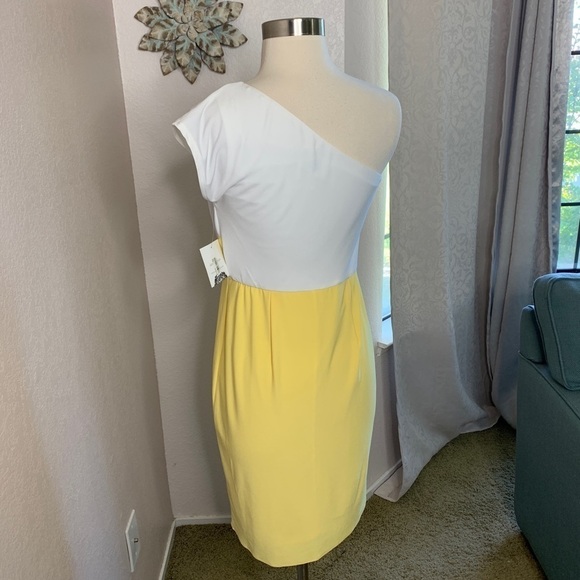 Donna Morgan NWT One Shoulder Summer Dress Size 4 - Picture 10 of 16